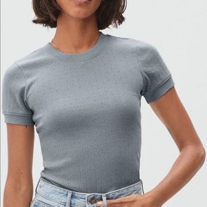 Everlane Organic Cotton Pointelle Tee